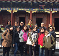Members of the training course visit the Summer Palace